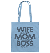 Lade das Bild in den Galerie-Viewer, Wife Mom Boss Personalisiert - Baumwolltasche
