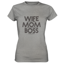 Lade das Bild in den Galerie-Viewer, Wife Mom Boss Personalisiert - Ladies Premium Shirt
