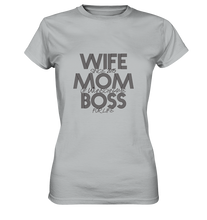 Lade das Bild in den Galerie-Viewer, Wife Mom Boss Personalisiert - Ladies Premium Shirt
