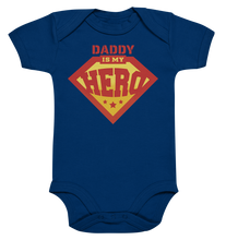 Lade das Bild in den Galerie-Viewer, Daddy is my Hero - Organic Baby Bodysuite
