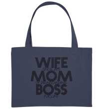 Lade das Bild in den Galerie-Viewer, Wife Mom Boss Personalisiert - Organic Shopping-Bag
