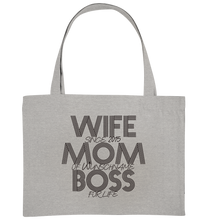 Lade das Bild in den Galerie-Viewer, Wife Mom Boss Personalisiert - Organic Shopping-Bag
