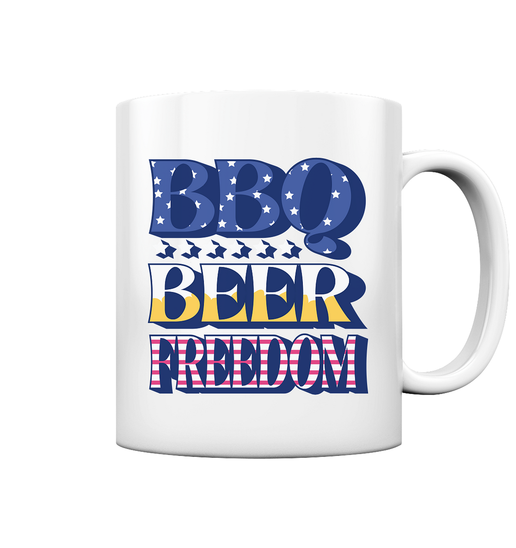 BBQ BEER FREEDOM - Tasse glossy