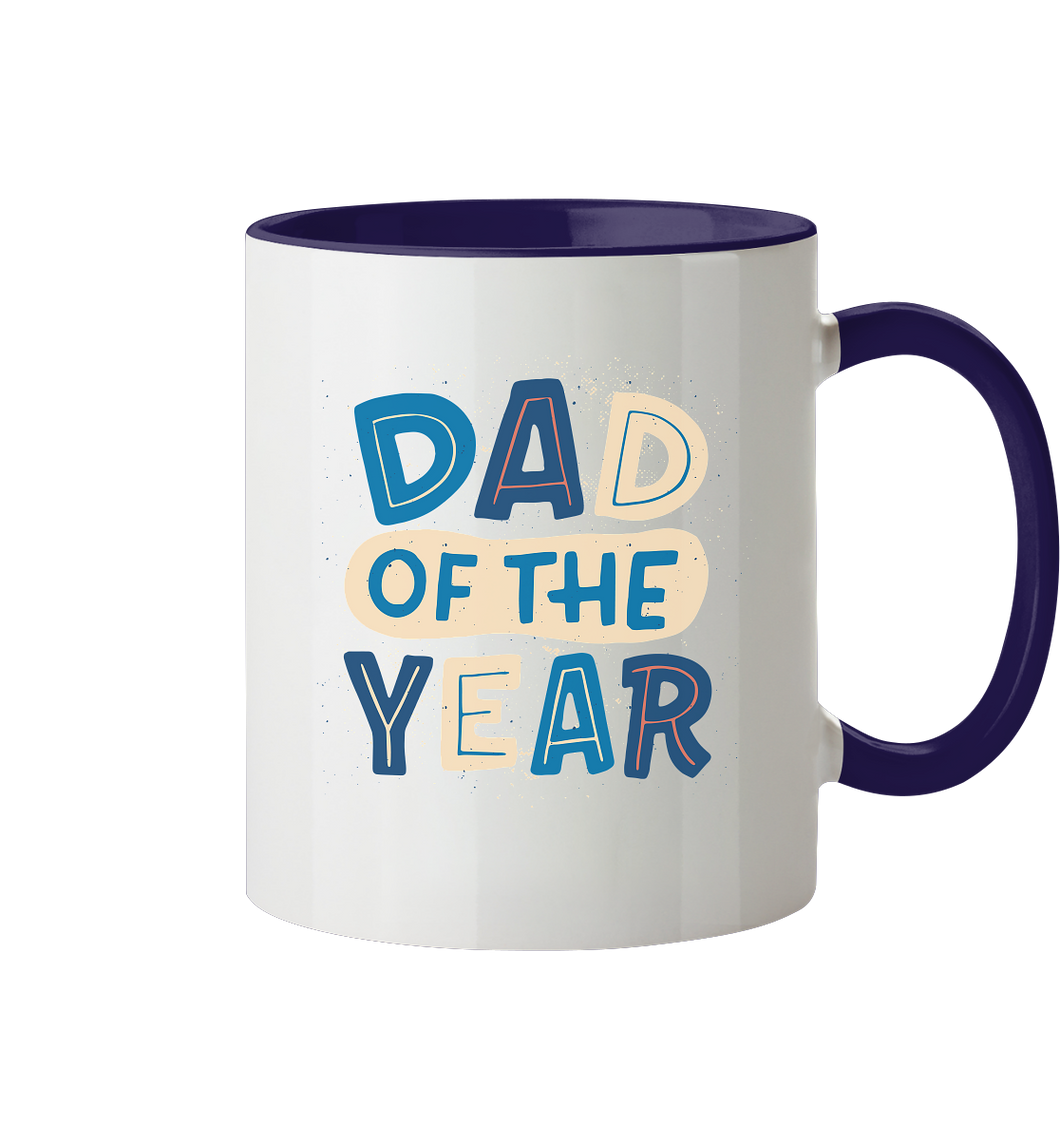 Dad of the Year Tasse - Tasse zweifarbig