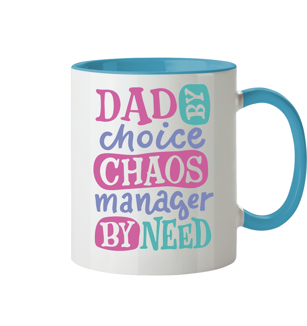 Dad by Choice Tasse - Tasse zweifarbig