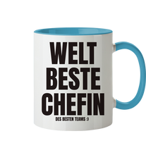 Lade das Bild in den Galerie-Viewer, Welt Beste Chefin   - Tasse zweifarbig
