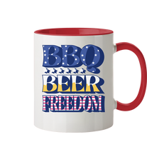 Lade das Bild in den Galerie-Viewer, BBQ BEER FREEDOM - Tasse zweifarbig
