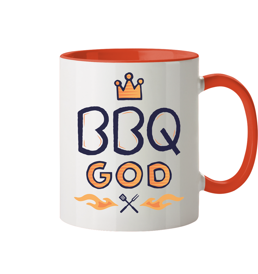 BBQ GOD - Tasse zweifarbig