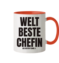 Lade das Bild in den Galerie-Viewer, Welt Beste Chefin   - Tasse zweifarbig
