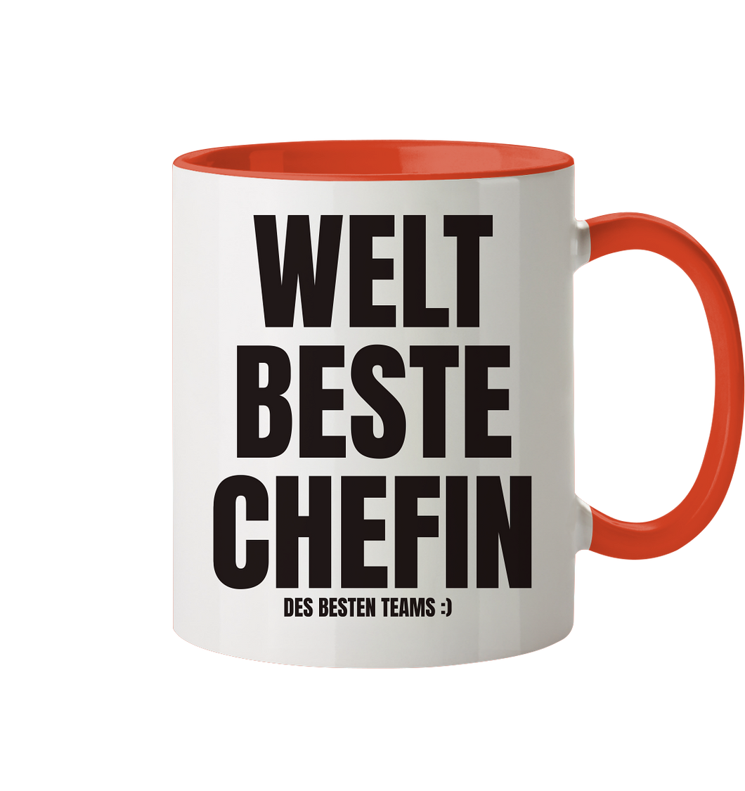 Welt Beste Chefin   - Tasse zweifarbig