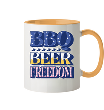 Lade das Bild in den Galerie-Viewer, BBQ BEER FREEDOM - Tasse zweifarbig
