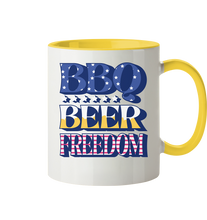 Lade das Bild in den Galerie-Viewer, BBQ BEER FREEDOM - Tasse zweifarbig
